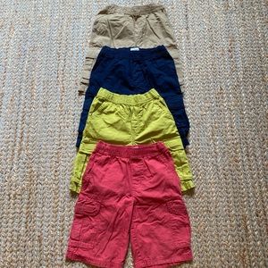 Children’s Place boys 4pk cotton cargo shorts sz 8